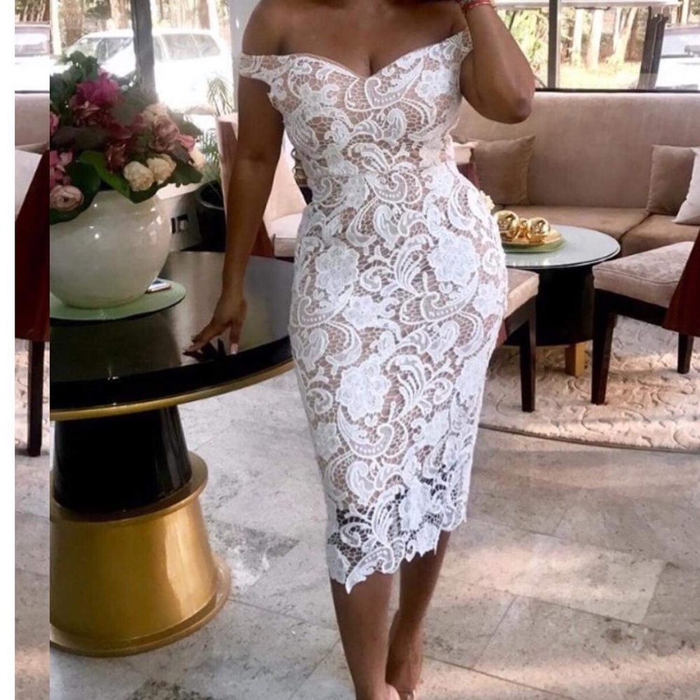 ChicMe white lace dress NWOT